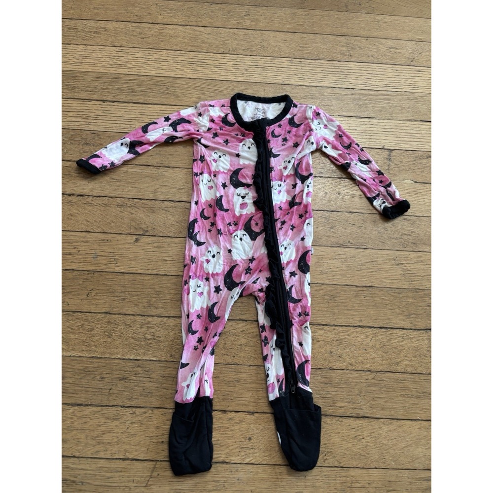Birdie Bean Baby Pajamas One Piece 3-6 months Bamboo Zipper Footy Stretchy Ghost